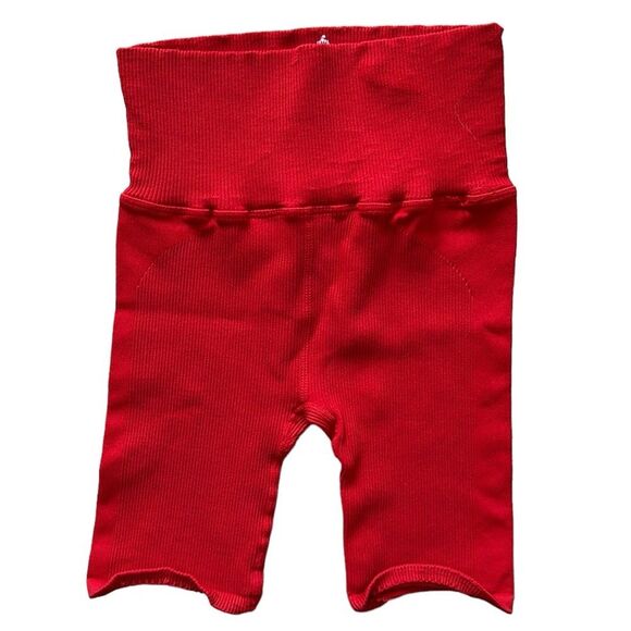NEW Free People Movement Happiness Runs 5-inch Red Bike Sculpting Shorts XS/S - Picture 9 of 9